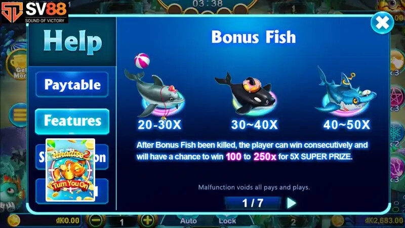 alt text: Hình ảnh minh họa cách bắn cá đàn trong game Paradise 2 để thu về nhiều xu.