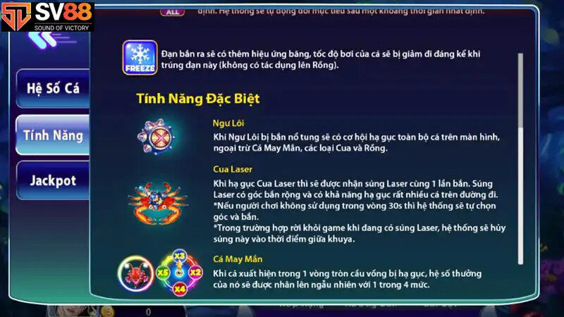 Các tính năng hỗ trợ người chơi trong Bắn Cá Vui Nhộn