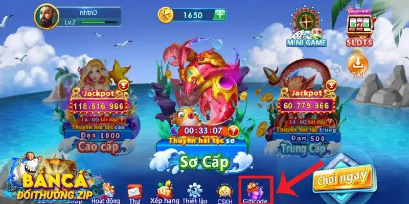 Cách nhận code bắn cá h5
