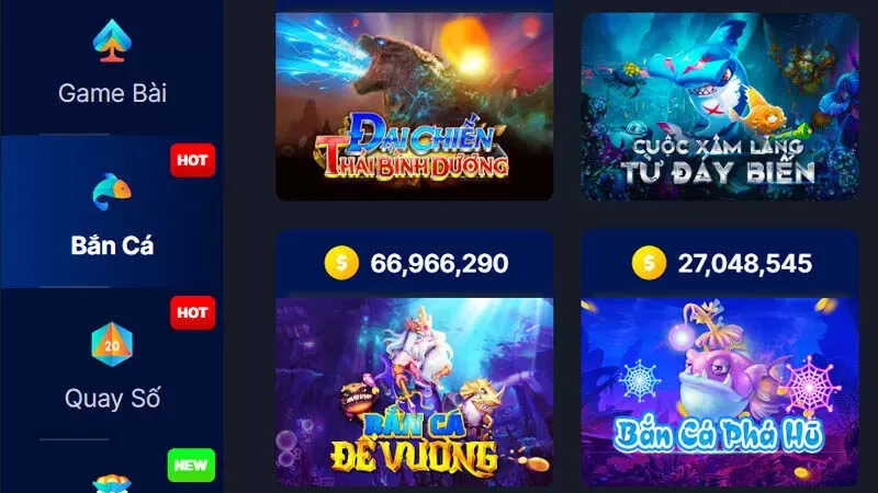 Game bắn cá đế vương đổi thưởng