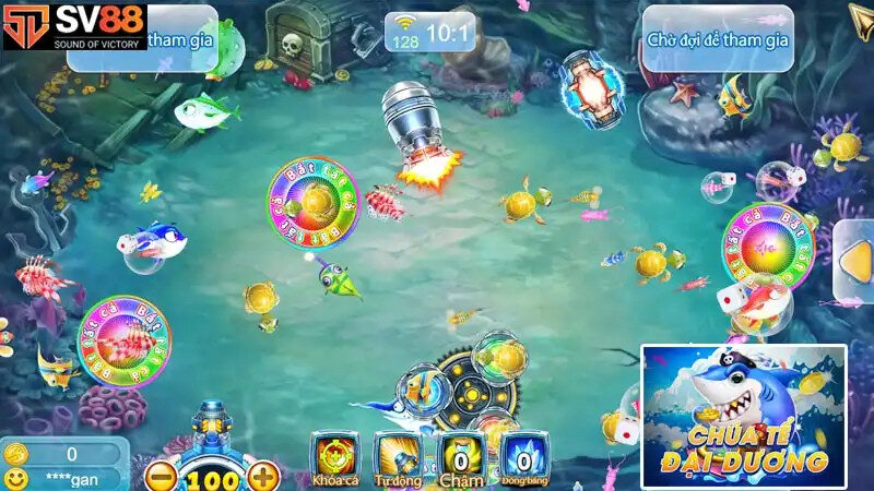 Giao diện game bắn cá Chúa Tể Đại Dương